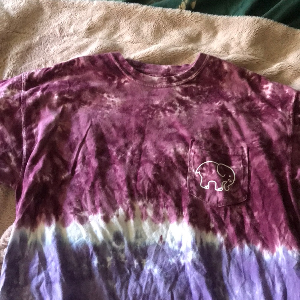 tie dye ivory ella short sleeve tee